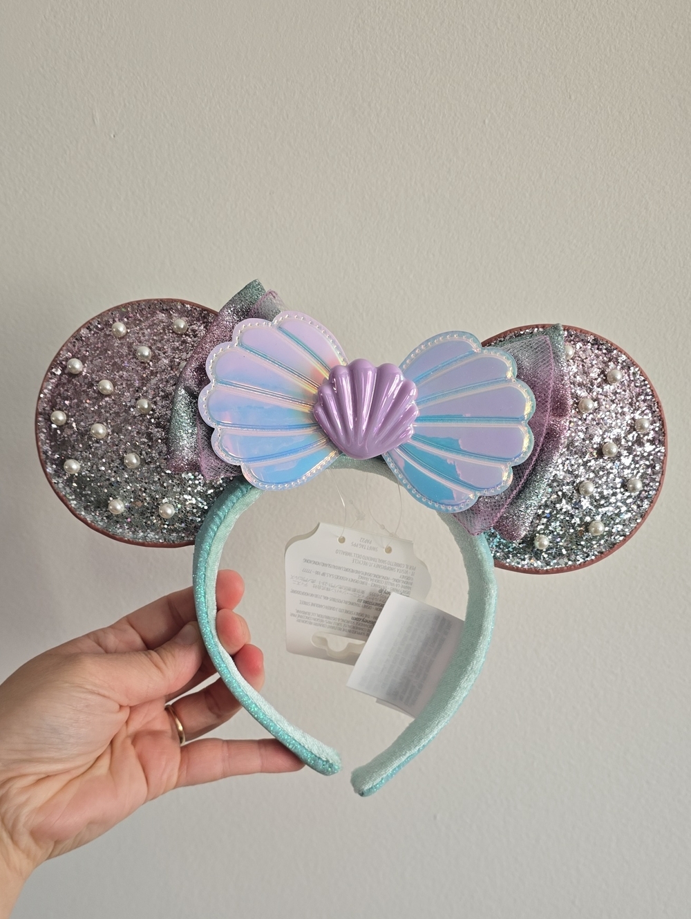NWT Disney Parks The Little Mermaid Ariel Seashell Pearl Minnie Ears 2023